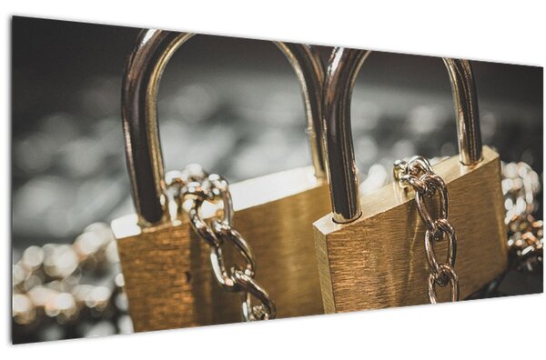 Obraz dvoch zámkov (120x50 cm)