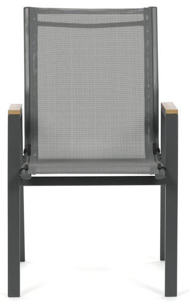 Záhradná stolička sivá AZC-S1050 GREY