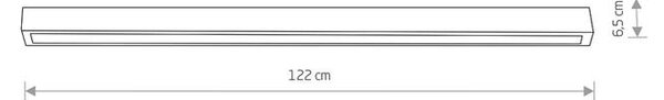 Stropné svietidlo Nowodvorski STRAIGHT LED BLACK CEILING 120 7600