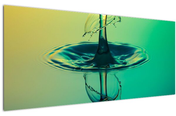 Obraz kvapky vody (120x50 cm)