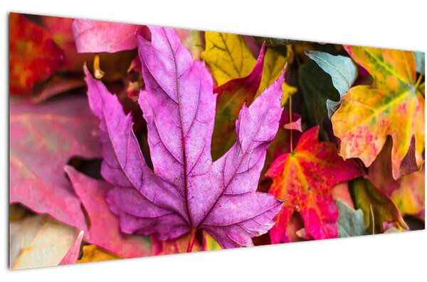 Obraz - jesenné listy (120x50 cm)