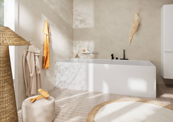 Hansgrohe Tecturis S - 3-otvorová batéria na okraj vane, čierna matná 73447670