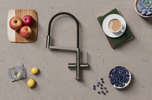 Hansgrohe Talis Select M54 - Páková kuchynská batéria Semi-Pro, 3jet, kartáčovaný čierny chróm 72861340