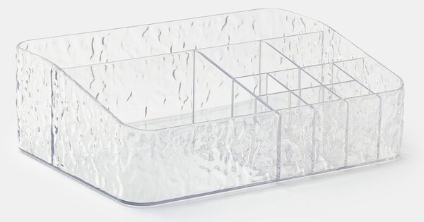 Sinsay - Transparentný organizér na kozmetiku s priehradkami - clear