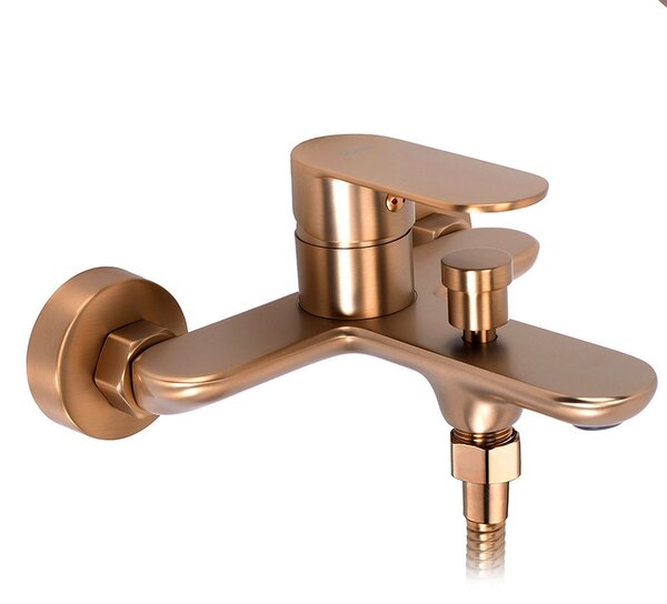Rea Drop, vaňová batéria s ručnou sprchovou súpravou, 150 mm, medená matná, REA-B6397