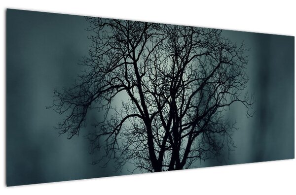 Obraz stromov pri zatmení (120x50 cm)