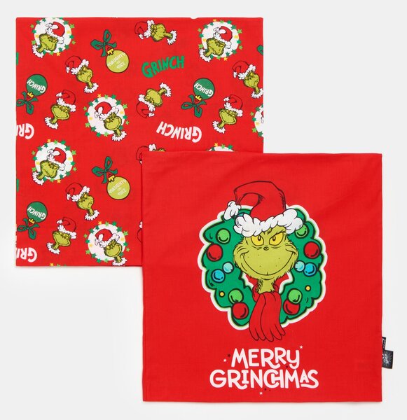 Sinsay - Obliečka na vankúš Grinch - červená