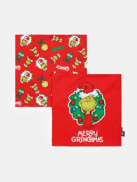 Sinsay - Obliečka na vankúš Grinch - červená