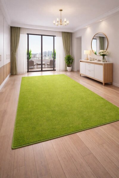 Vopi, Kusový koberec Eton zelený 41, 57x120, zelená, obývacia izba