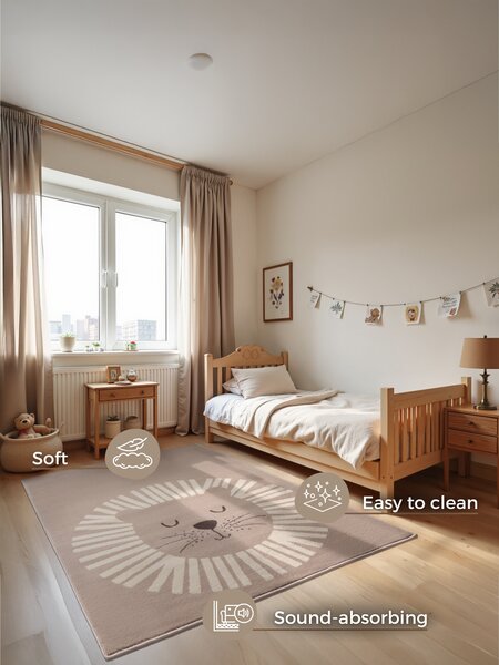 Hanse Home, Detský koberček Adventures 106214 Beige Cream, 120x170, béžová, detská izba
