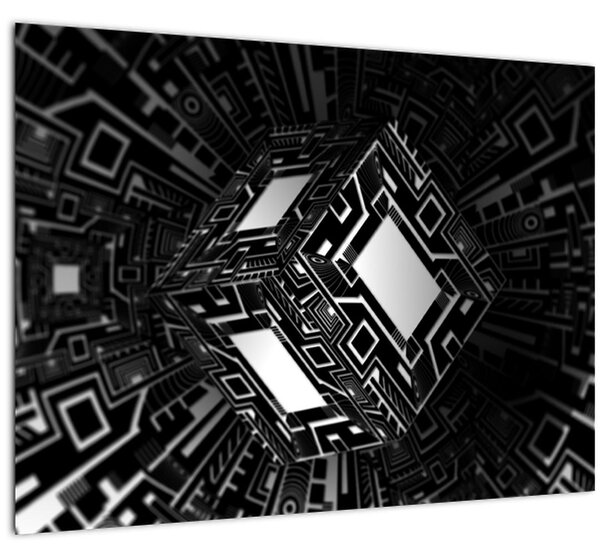 Obraz abstraktné kocky (70x50 cm)