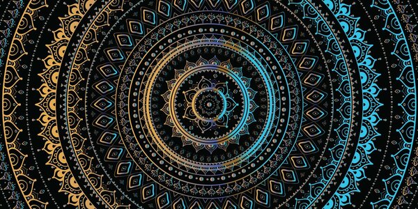 Obraz Mandala so vzorom slnka