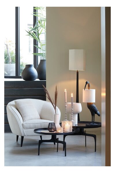 Čierne okrúhle konferenčné stolíky v súprave 2 ks ø 75 cm Tobias – Light & Living