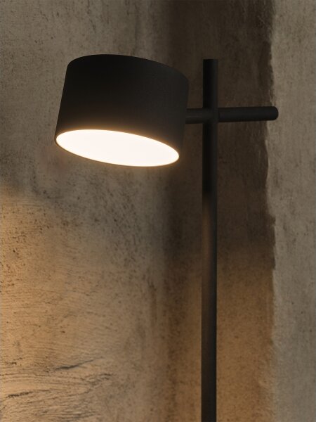 Osram - Stlmiteľná LED stojacia lampa DECOR KYOTO LED/12W/230V čierna