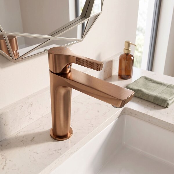 Umývadlová batéria PREMIUM REA Maxim Brush Copper Low