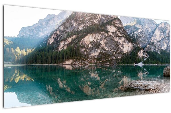 Obraz horského jazera (120x50 cm)