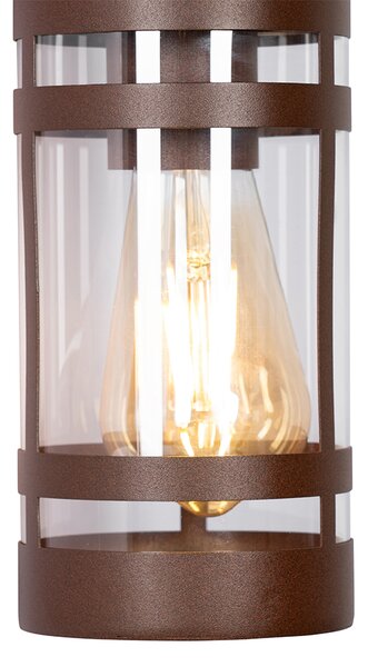Priemyselná vonkajšia nástenná lampa hrdzavohnedá IP44 - Ruben