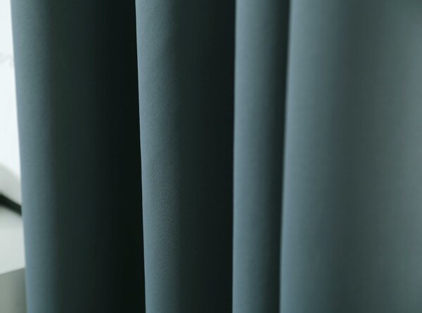 Modrozelený záves OXFORD 140x250 cm Zavesenie: Riasiaca páska