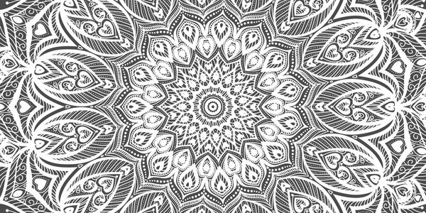 Obraz Mandala harmónie v čiernobielom prevedení
