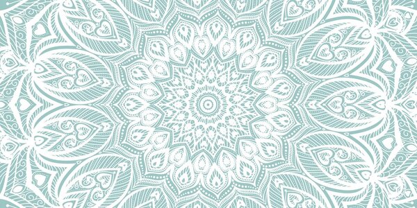 Obraz Mandala harmónie na modrom pozadí