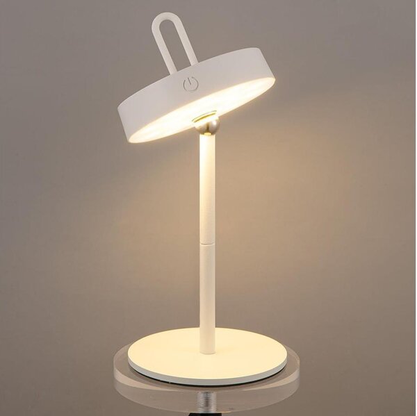 LED stmievateľná vonkajšia nabíjateľná dotyková stolná lampa GENTLE LED/1,5W/3,7V 3000 mAh IP44 biela