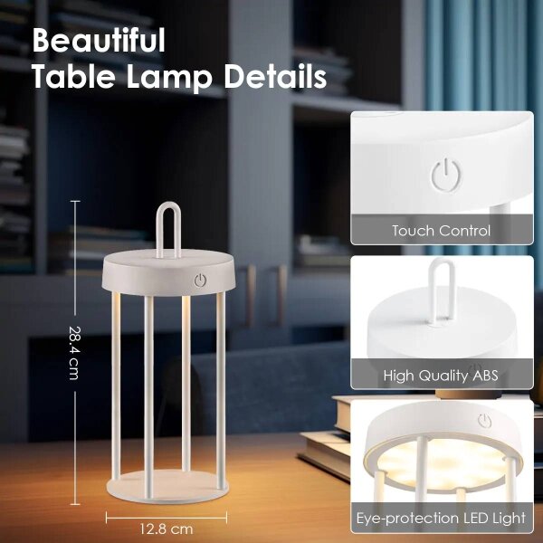 LED Stmievateľná vonkajšia nabíjateľná dotyková stolová lampa GENTLE LED/1,5W/3,7V 3000 mAh IP44 biela