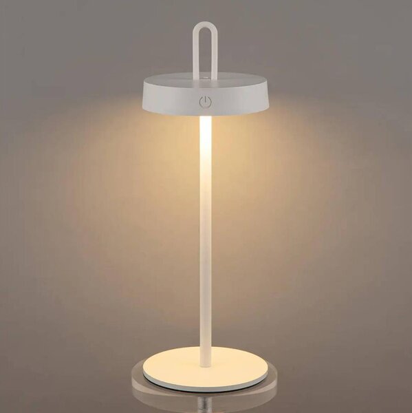 LED stmievateľná vonkajšia dobíjateľná dotyková stolná lampa SHINE LED/1,5W/3,7V 3000 mAh IP44 biela