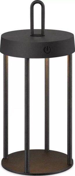 LED stmievateľná vonkajšia dobíjateľná dotyková stolná lampa GENTLE LED/1,5W/3,7V 3000 mAh IP44 čierna