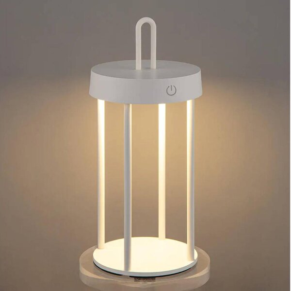 LED Stmievateľná vonkajšia nabíjateľná dotyková stolová lampa GENTLE LED/1,5W/3,7V 3000 mAh IP44 biela