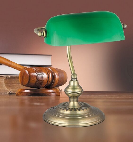 Rabalux BANK stolná lampa 60W/E27/IP20 - bronzová