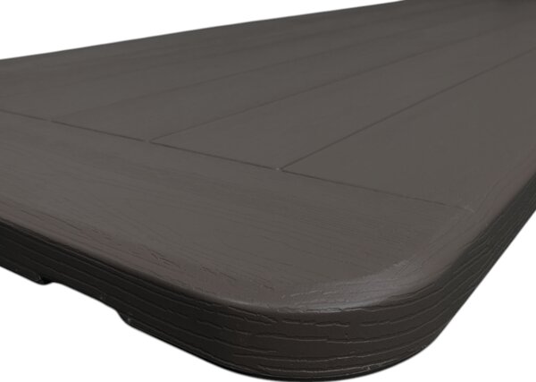 TENTino Skladací stôl IMITÁCIA DREVA 180x76 cm POLENÝ