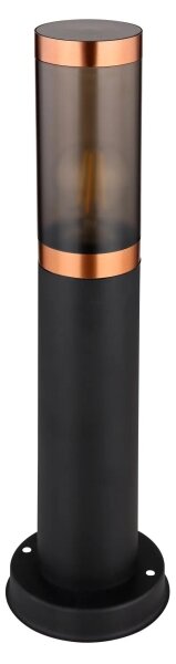Globo 3158BC - Vonkajšia lampa BOSTON 1xE27/23W/230V IP44 45 cm čierna/meď