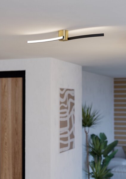 Eglo 901216 - LED Stropné svietidlo AIETA LED/12W/230V 4000K čierna