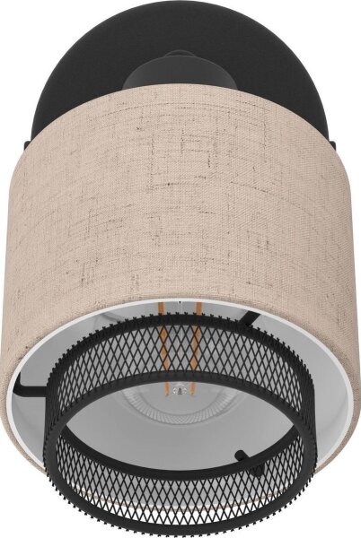 Eglo 43656 - Nástenné bodové svietidlo ROSLEY 1xE14/40W/230V čierna/béžová