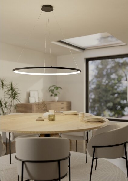 Eglo 901637 - LED Stmievateľný luster na lanku PARRUTA LED/40W/230V čierna + DO