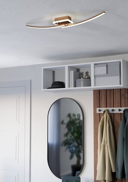 Eglo 901219 - LED Stropné svietidlo LUNGOLAGO LED/12W/230V 4000K medená