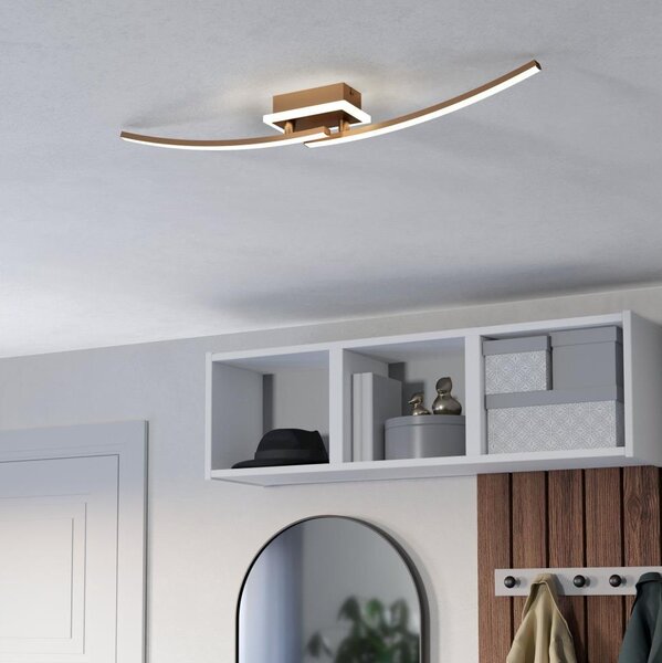 Eglo 901219 - LED Stropné svietidlo LUNGOLAGO LED/12W/230V 4000K medená