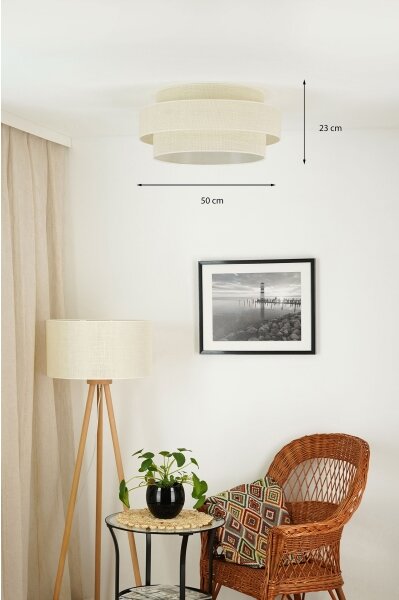 Brilagi - Stropné svietidlo SPACE YUTE LED/12W/230V pr. 50 cm krémová