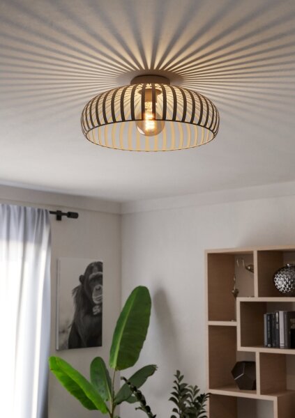 Eglo 901747 - Stropné svietidlo MOGANO 1xE27/40W/230V pr. 43 cm krémová