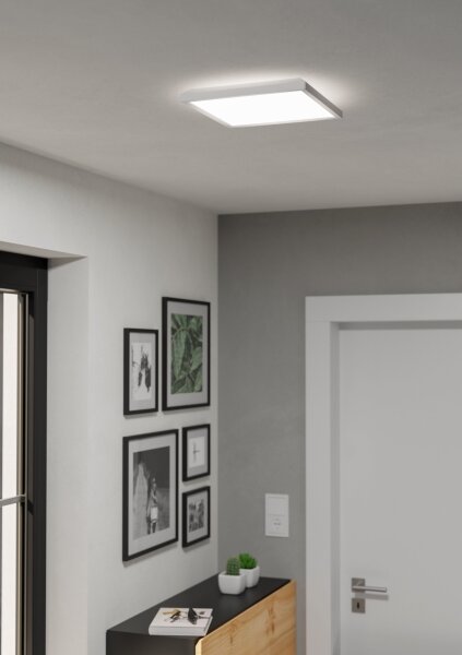 Eglo 901449 -LED Kúpeľňové stropné svietidlo ROVITO 13,4W/230V 29x29cm IP44 biela