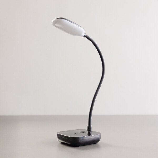 Zuma Line 1961-BK-LED Nabíjacia stolná lampa LED/7W/1200mAh 3000/4500/6000K čierna