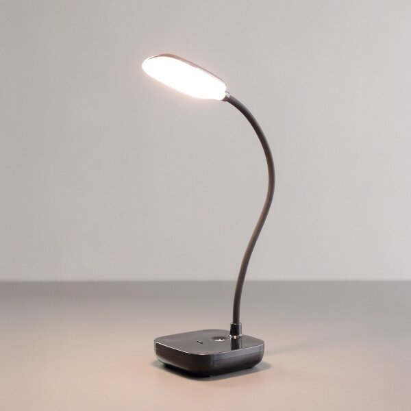Zuma Line 1961-BK-LED Nabíjacia stolná lampa LED/7W/1200mAh 3000/4500/6000K čierna