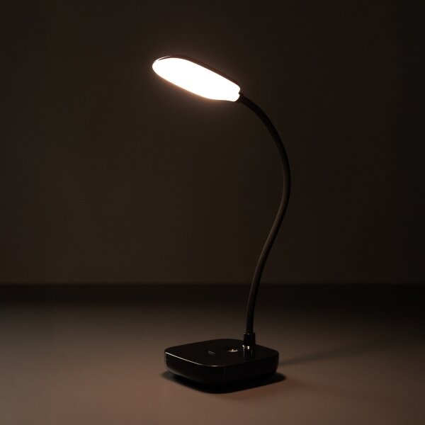 Zuma Line 1961-BK-LED Nabíjacia stolná lampa LED/7W/1200mAh 3000/4500/6000K čierna