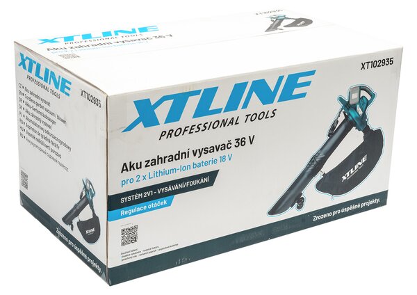 XTLINE Akumulátorový záhradný vysávač 36 V