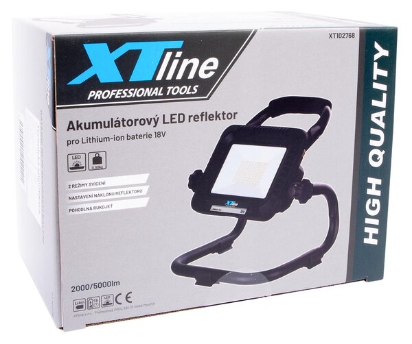 XTLINE Akumulátorový LED reflektor 5000 lm, 18 V
