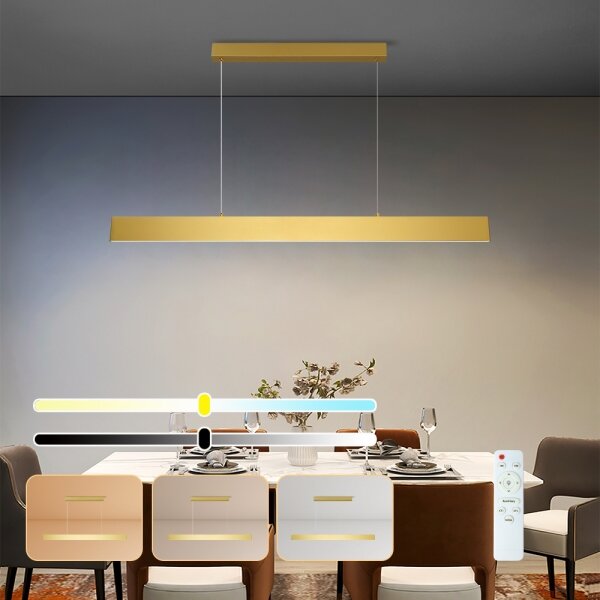 Brilagi - LED Stmiev. luster na lanku SLIMLINE LED/40W/230V 3000-6000K zlatá + DO