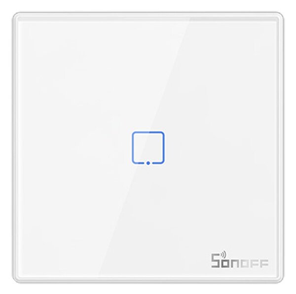 Inteligentný bezdrôtový nástenný vypínač Sonoff T2EU1C-RF 433 MHz (1 kanál)