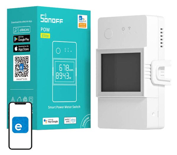 Inteligentný spínač so zariadením na meranie spotreby WiFi Sonoff POWR316D