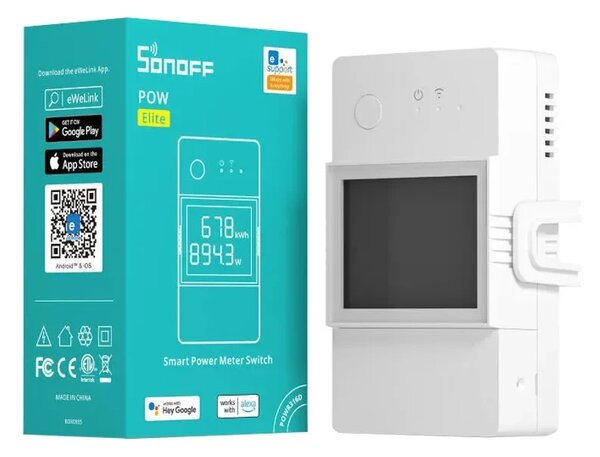 Inteligentný spínač so zariadením na meranie spotreby WiFi Sonoff POWR316D