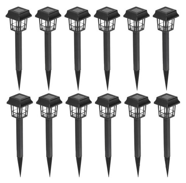 SADA 12x LED Solárna lampa LED/0,06W/1,2V 1xAA 6500K IP44 100 mAh